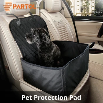 

Partol Oxford Cloth Travel 2 in 1 Carrier For Dogs Folding Thick Pet Cat Dog Car Booster Seat Cover Outdoor Pet Bag Hammock