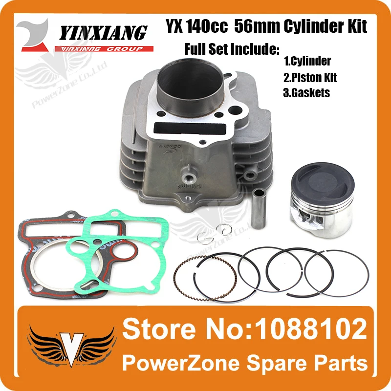 YinXiang YX 140cc 56 мм Цилиндр + Поршень Ремкомплект Только КАЙО ИРБИС GPX НДФЛ PRO Байк
