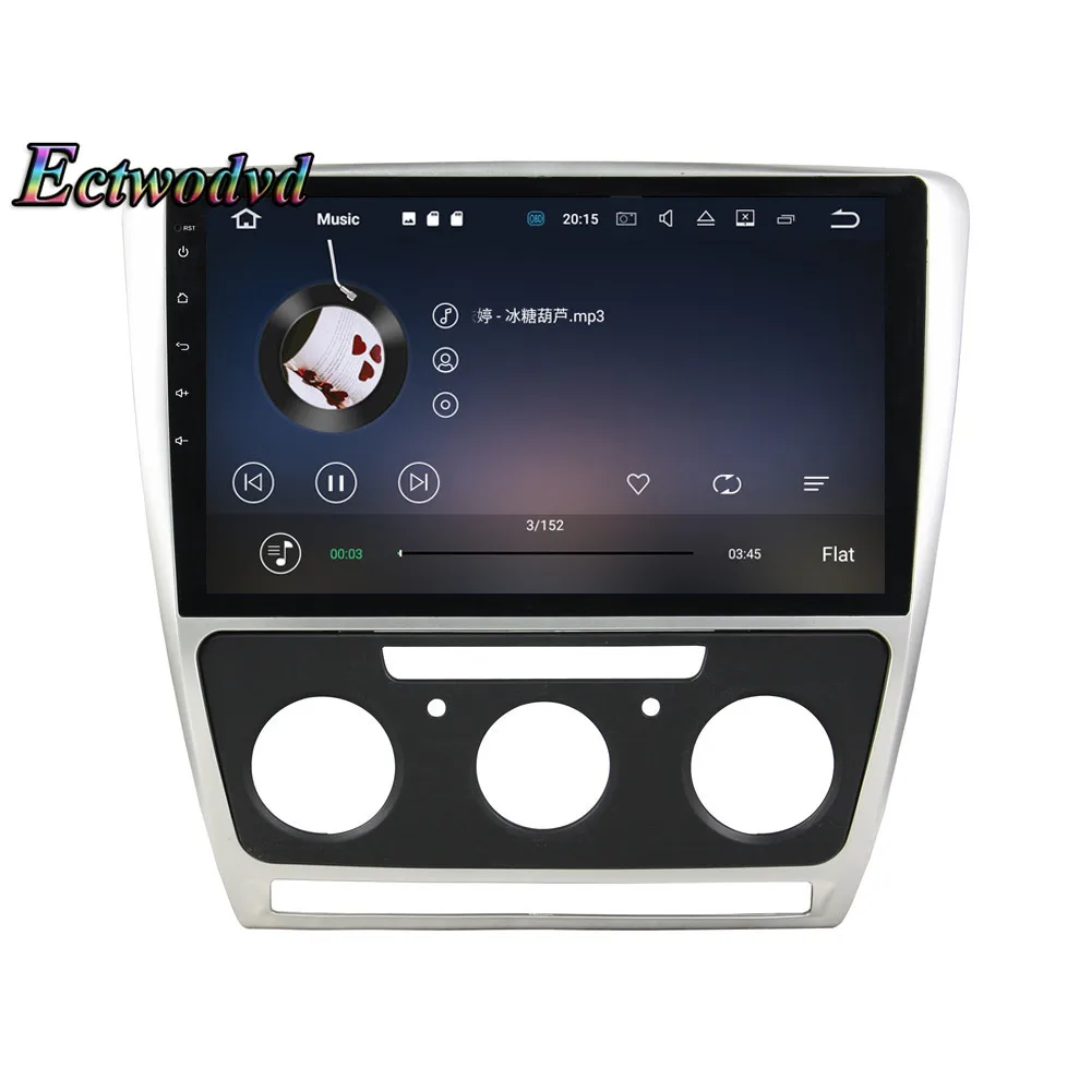 Excellent Ectwodvd Octa Core 4G+64G Android 9.0 Car Multimedia DVD Player GPS HeadUnit for Skoda Octavia AT 2010 2011 2012 2013- 16