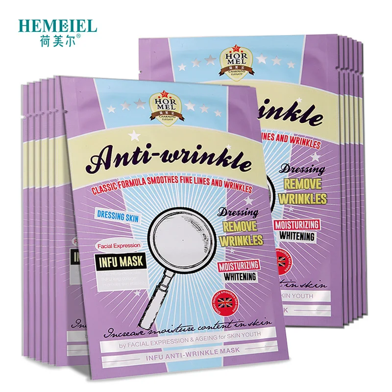 

HEMEIEL Anti-Wrinkle Facial Mask Shrink Fine Lines Wrinkles Removor Firming Lifting Sheet Mask Moisturizing Whitening Face lift