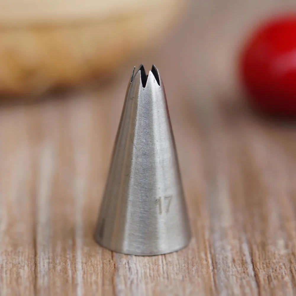 17 Small Size Icing Nozzle Piping Tip Stainless Steel Cake Decorating
