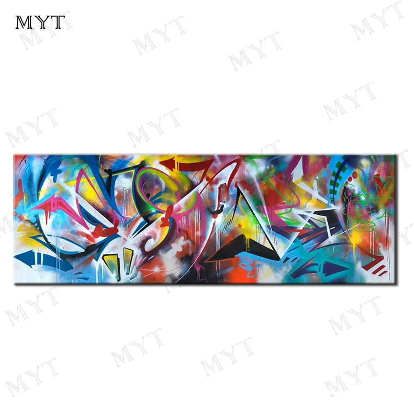 

MYT Colorful Abstract Picture New Arrival Free Shipping Oil Painting on Canvas Art Wall Picture for Living Room Real Picture