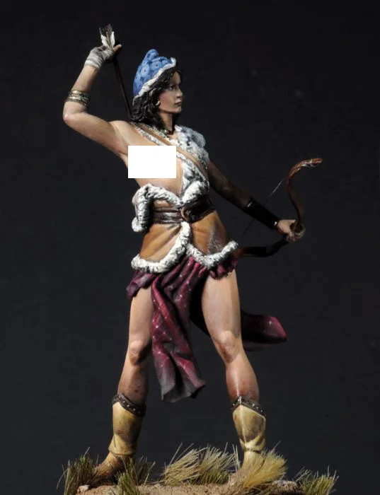

1/24 Scale Unpainted Resin Figure Female Archer