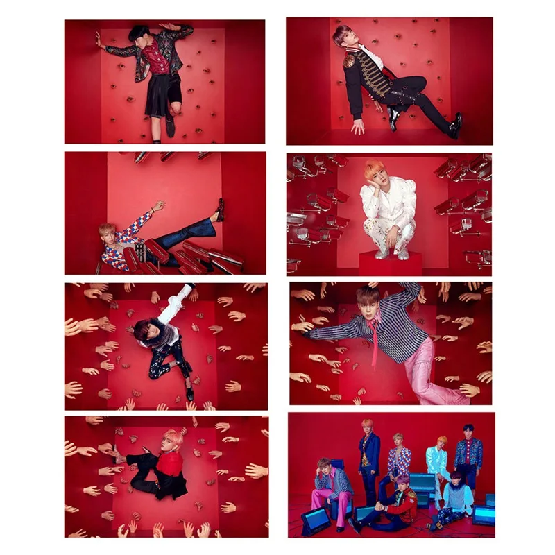 E Версия BTS LOVE YOURSELF ответ живопись свитки Настенный декор плакат наклейки на стену