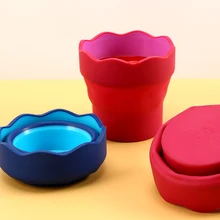 Faber-Castell складное ведро Акварельная Кисть художественная телескопическая бочка акварель гуашь емкость для ручек художественные принадлежности