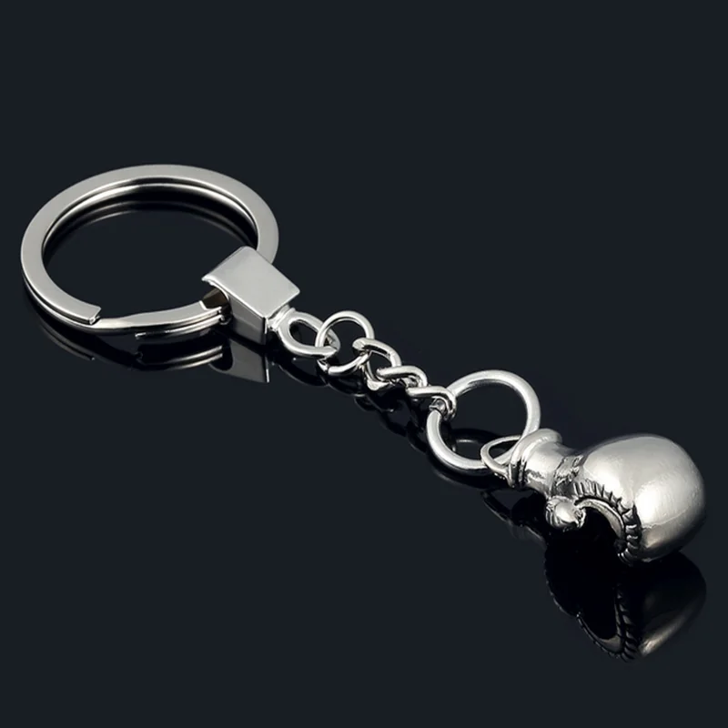 

Mini Cute Boxing Gloves Key Chain bag pendant Key Ring Sport Fist Keychains Boxer Golvers Fun Jokes Props Novelty Toy