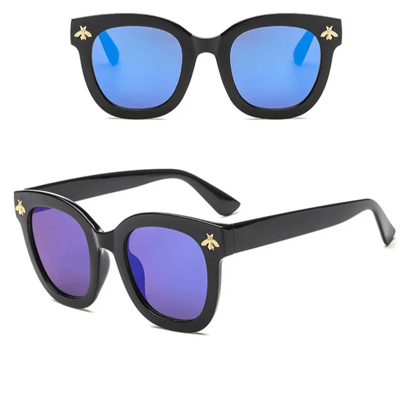 2018 Women Man Vintage Bees Sunglasses Retro Big Frame Eyewear Cycling Glasses Sunglasses Women Sports Glasses #2M30 (5)
