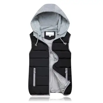 

Nice Woman Vest Woman Outwear Vest Plus Size Leisure Men Cotton Vest L 2XL Gilet Black Wine Red Dark Blue