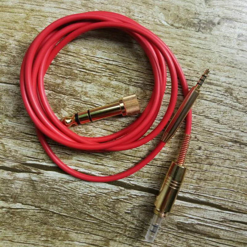 High end Hifi Audio Weaving thread Cable For Bose QC25 QC35 OE2i OE2 AE2 SoundTrue Soundlink Headphones Cords With 6 5 adapter