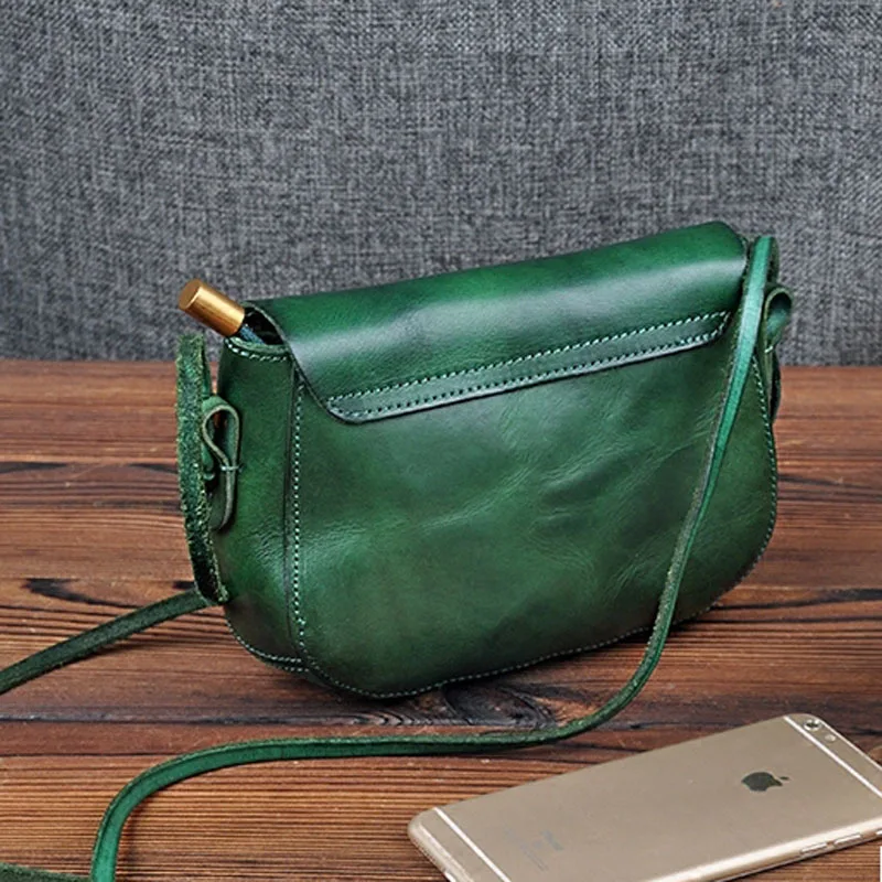 Günstig Original design Sommer handtaschen Messenger tasche Literatur und kunst Retro Die erste schicht Rindsleder leder Mini umhängetasche