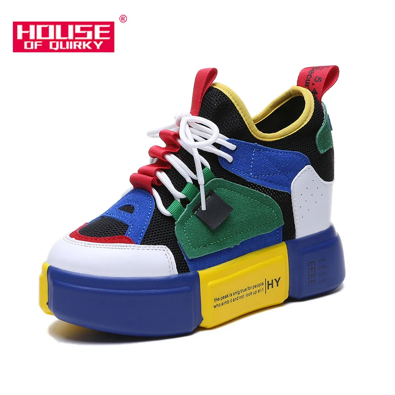 

Super High Heels Ladies Shoes Comfortable Platform Sneakers Women Casual Shoes Vulcanized Shoes Spring and Autumn Women Shoes