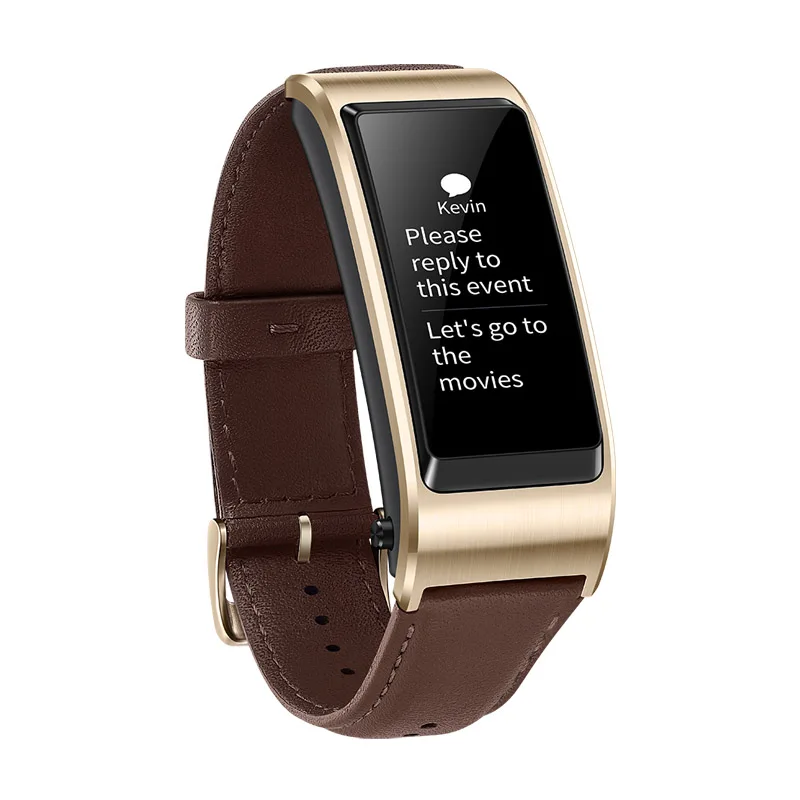 100% оригинал huawei TalkBand B5 Смарт часы bluetooth браслет большой OLED сенсорный экран для
