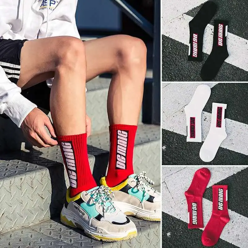 Для мужчин 1 пара oversize Мода Стрелка хип хоп Harajuku милые скороговоркой лодыжки