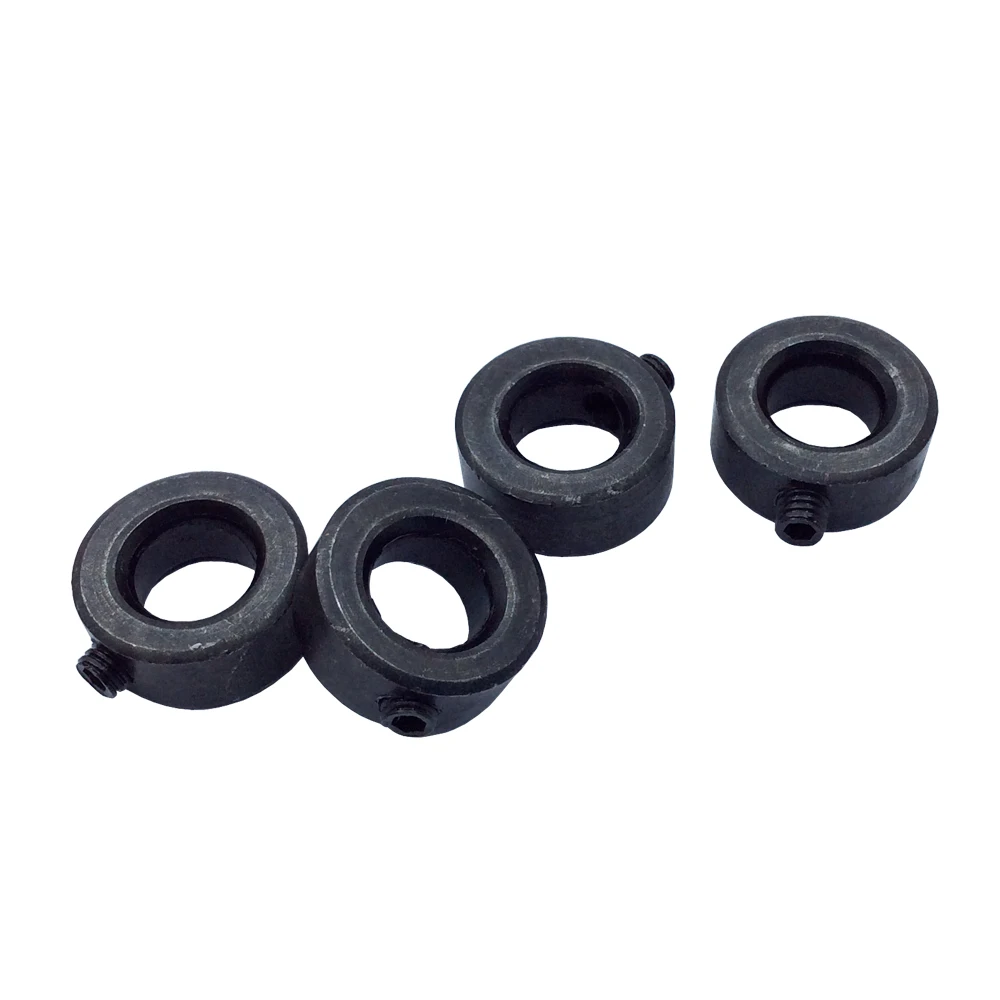 

4Pcs Carbon Steel Shaft Collars Bore 8 10 12 14 16 18 20mm Screw Style for DIY Fixed Ring