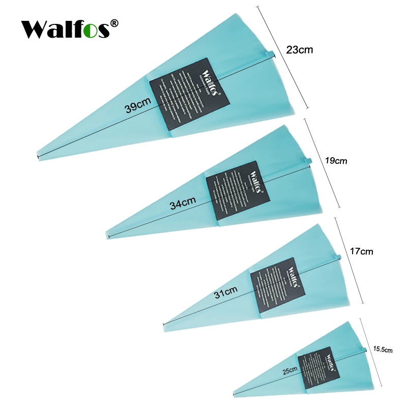 WALFOS пищевой многоразовый кондитерский мешок для крема, кондитерский мешок, инструмент для украшения тортов, пекарня, десерт, украшение для выпечки, глазурный мешок
