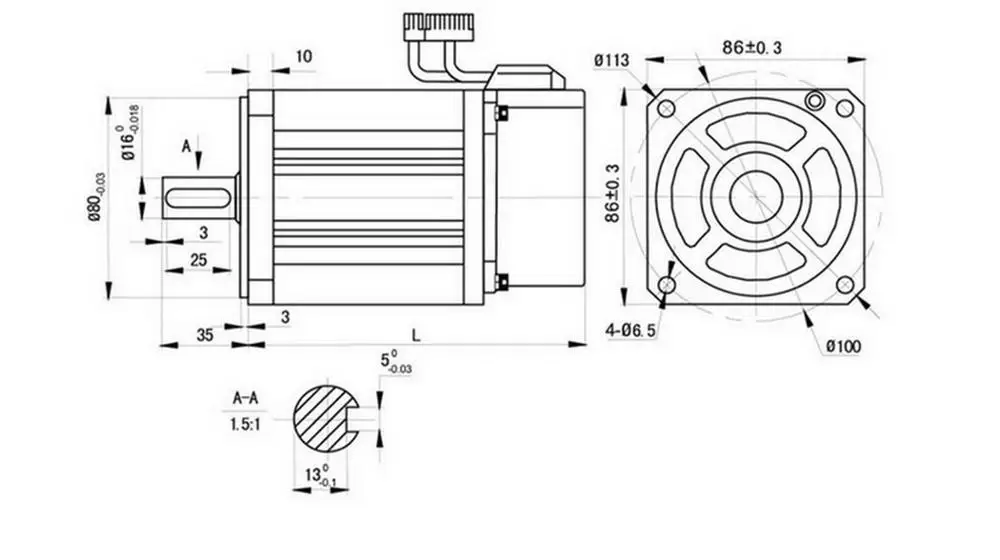 750 W AC привод с серводвигателем Наборы с удерживающий тормоз NEMA34 2.4NM 220 V 2500R/мин 0.75KW ЧПУ постоянный крутящий момент MODbus RS485 RS232