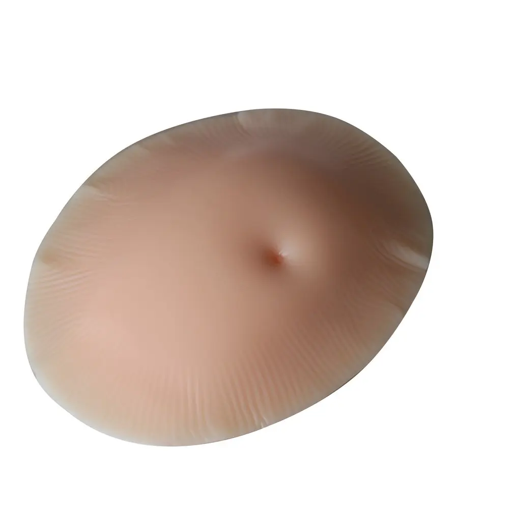 

Month Cloth Bag Style Soft Silicone Fake Pregnancy Belly Bump Tummy with Real Touching for Man Woman Actor