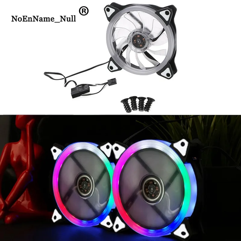 

RGB LED Fan DC 12V 3+4 Pin 120x120x25mm LED Fan RGB 12025 PC Computer Case Cooling Radiator dropshipping