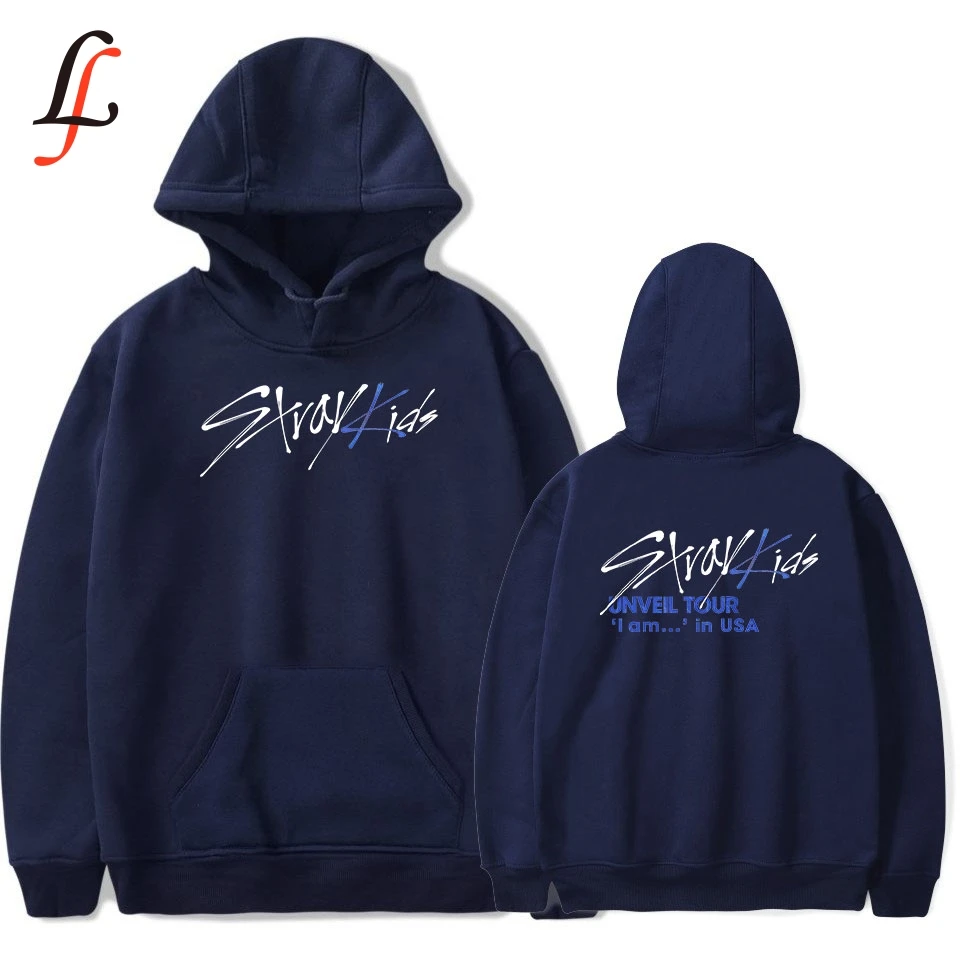 

Off White Hoodies Women Men stray kids straykids Print Sweatshirt Kpop Tops Casual Pullover Streetwear Moletom 2019 new Arrival