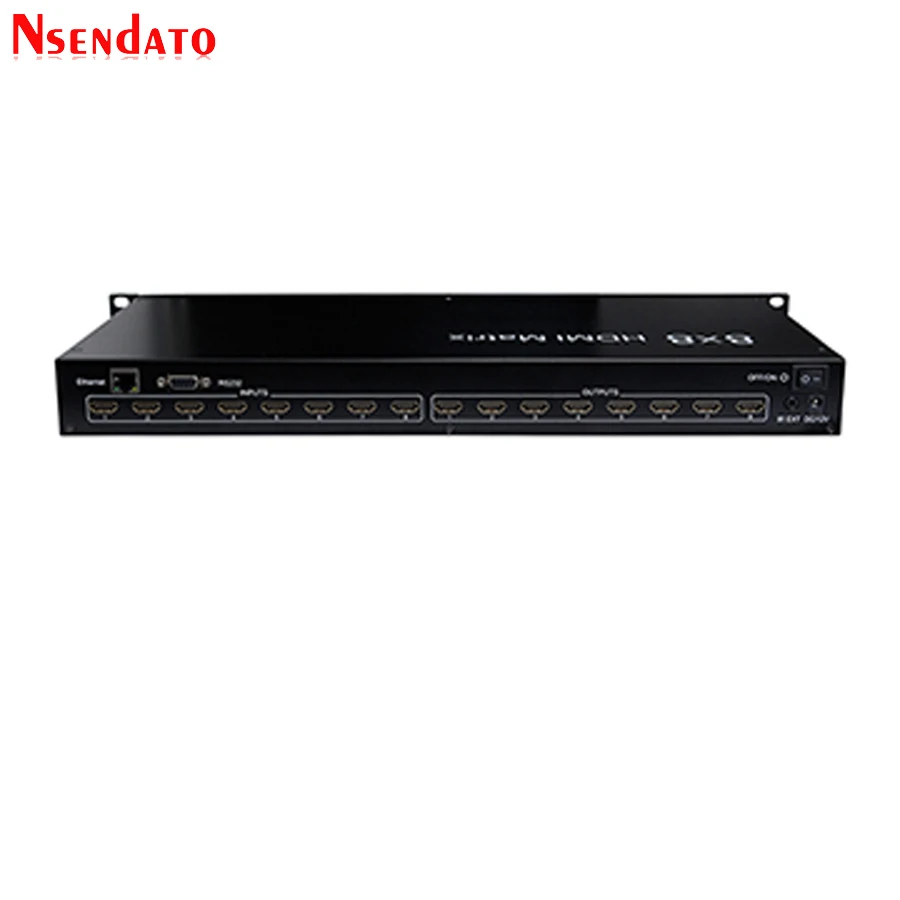 8 в выход HDMI матрица 8х8 с RS232/LAN конвертер 1080P 3D 8X8 матричный видеокоммутатор ИК