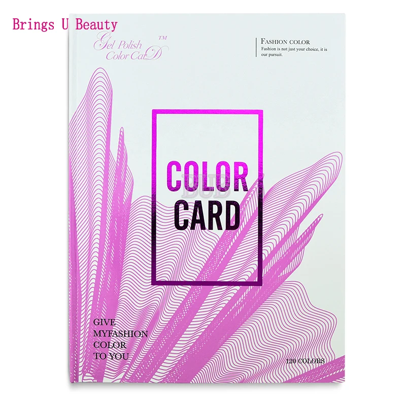 Профессиональный 120 цветов Розовый волнистый рисунок линии Гель-лак для ногтей погружающийся порошок дисплей книга цвет доска диаграмма для маникюрного салона