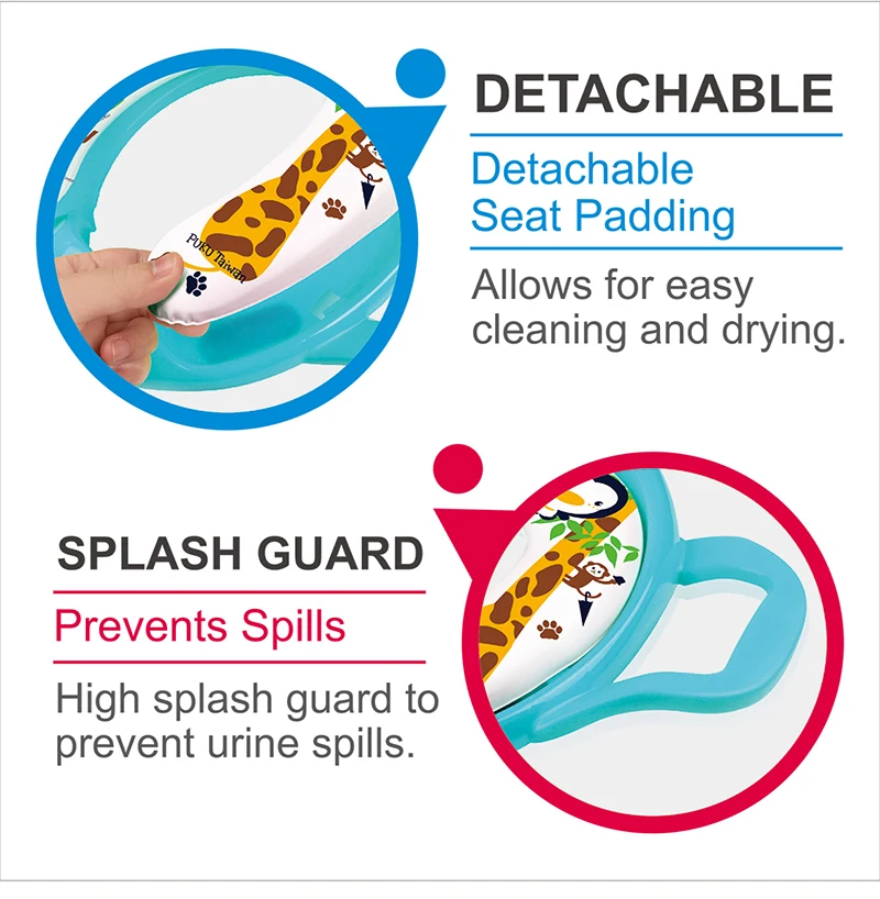 Puku Original Soft Potty Seat With Handles Potty Training Boys From 6 Months up Until 4 Years Baby Toilet Seat Urinol Infantil (14)