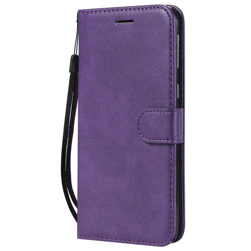 

For Samsung Galaxy A20/A30/A50 Case Flip Cover Wallet Stand Pure Color PU Leather Mobile Phone Bags Coque Fundas