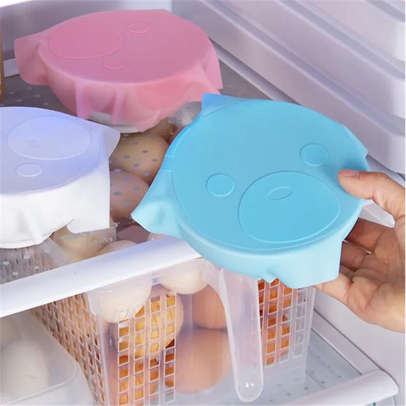 Microwave Use Silicone Heated Lid Wrap Bowl Seal Food Magic Wrap