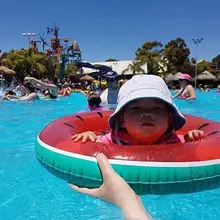Детское кресло кольцо Инс надувные арбуз Friut плот плавание ming плавание кольцо игра плавающие банные игрушки летний водный гигантский бассейн трубка