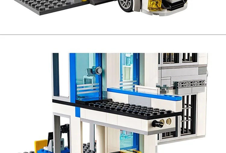 Bela 10424 City Police Station Motorbike Helicopter Model Building Kits Compatible With lego 60047 Blocks Educational Toys Bole (7)