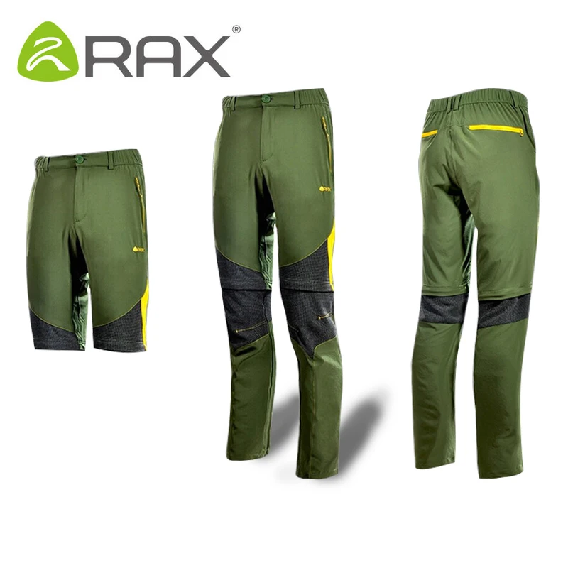 

Rax Outdoor Men Women Quick drying Hiking Pants Men Windproof Outdoor Fishing Trekking Cycling Pants Camping Men Removable