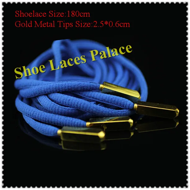 Buy 2018 Gold Aglets Shoelace Shoe Lace 1.8m Skatig Bootlace Oval Shoe Lacet