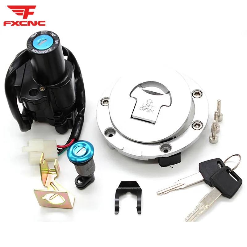 

For Honda CB900F/400 VTEC CBR929/954 VFR800 CB1300 ST1300 Motorcycle Ignition Key Switch Seat Lock Fuel Tank Gas Cap Cover Set