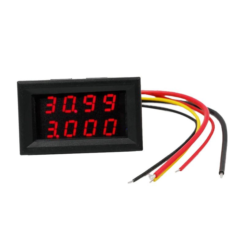 Car Ammeter current Dual Display Red LED Amp tester Volt panel Meter