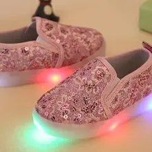 AI LIANG новые детские 4 вида цветов светодиодный светильник кроссовки для девочек и мальчиков USB зарядка светящаяся обувь детская спортивная обувь для бега детская светодиодный обувь