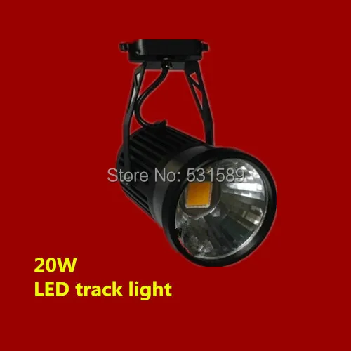 20 Вт LED трек Spotlight 85~ 100lm/w свет трек AC85~ 265 В, интегральных микросхем 2 Pin 20 шт./лот