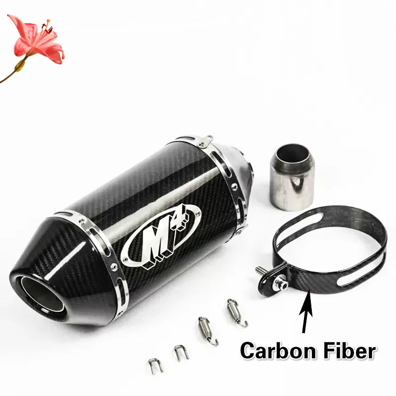 

51MM Carbon Fiber Motorcycle Exhaust M4 Muffler For yoshimura Escape Moto for M4 Z750 800 250cc 500cc 600cc 750cc 800cc MT09 07