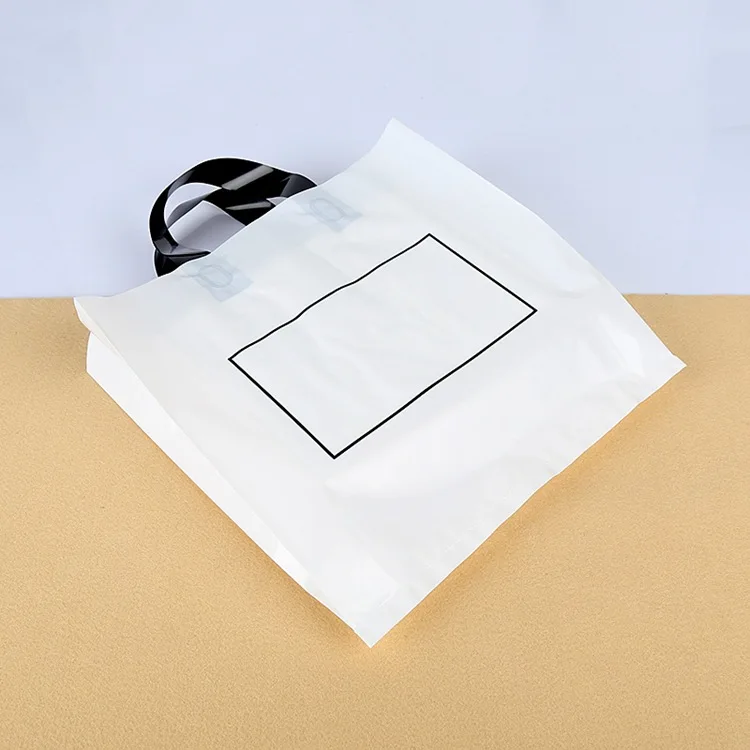 50 шт. большой Подарочный пакет с ручками для одежды и книг, пластиковые пакеты, Подарочная сумка для ювелирных изделий/бутиков, хозяйственная сумка - Цвет: milk