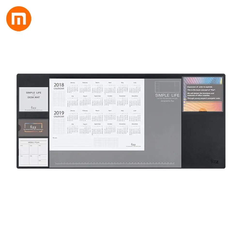 Xiaomi Mijia Fizz мульти офисный Настольный коврик еженедельник стол файл Органайзер стол для хранения памятки коврик нескользящий обучающий коврик