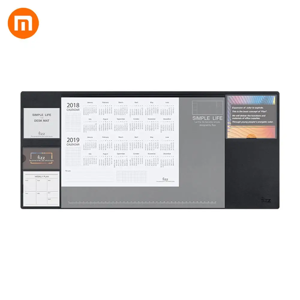

Xiaomi Mijia Fizz Multi Office Table Mat Weekly Planner Desk File Organizer Table Storage Memo Mat Non-slip Learning Pad