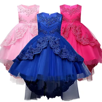 

Kids Formal Party Dress For Girls Clothes Flower Pageant Birthday Wedding Party Princess Children Dress 4 6 8 10 12 14 years