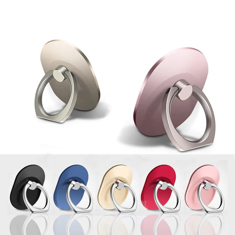 Mini Oval Universal 360 Degree Finger Ring Mobile Phone Holder Stand for Smartphone Support IPhone Samsung Huawei Xiaomi Mount