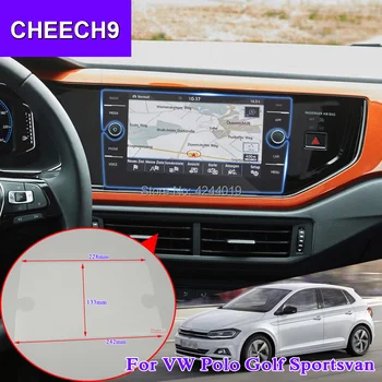 

Tommia Car Styling GPS Navigation Screen Glass Protective Film Sticker DVD Protective Film For VW Polo Golf Auto Accessories