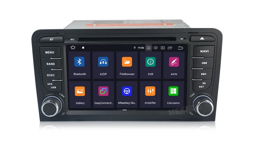 Clearance 2 Din Car Multimedia Player GPS Android 9.0 DVD Automotivo For Audi A4 S4 2002-2008 for audi A3 S3 RS3 Radio 2GB ROM 16GB DSP 12