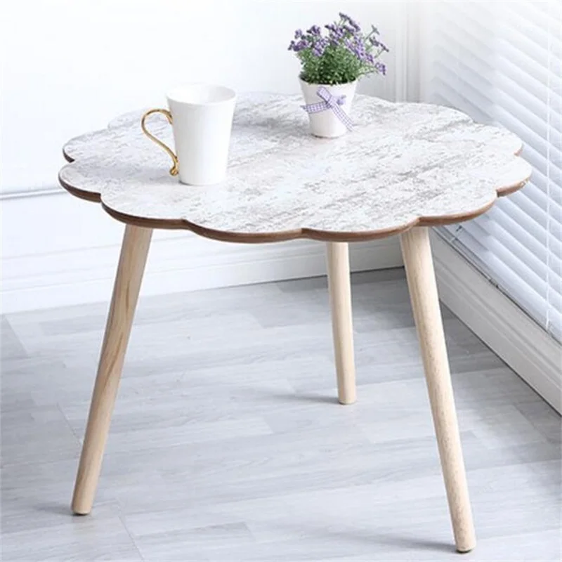 Modern Wood Bedside Table Sofa Side Coffee Table Retro Corner Table