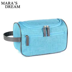 Mara's Dream унисекс косметички портативный качество водонепроницаемый Оксфорд женская сумка сплошной цвет Повседневная мужская и женская