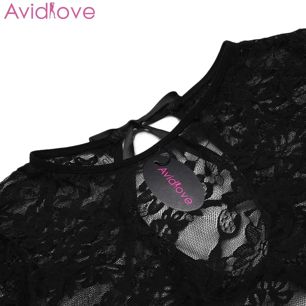 Avidlove женское сексуальное нижнее белье Babydoll костюмы с рукавами сорочка Пижама