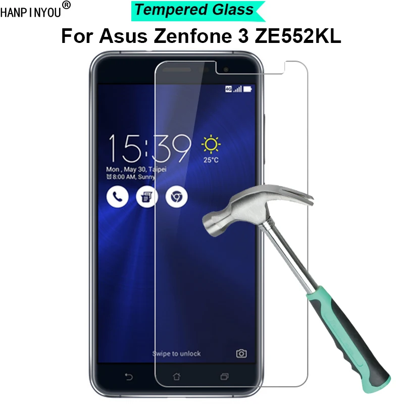 สำหรับ 3 ZE552KL Z012D 5.5 "9 ความแข็ง 2.5D บางเฉียบกระจกนิรภัยฟิล์ม