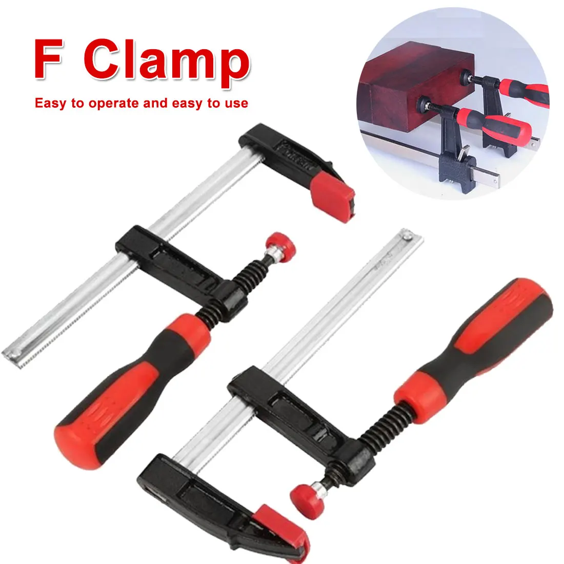 

DIY F Clamp Heavy Duty General Purpose Woodworking High Strength Hand Saw Tool Carpentry Clamps Hand Tools