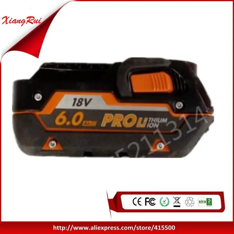 

Used AEG L1860R 18V 6.0Ah High Capacity Electric Power Tool Rechargeable Li-ion Battery for RIDGID AEG Tools